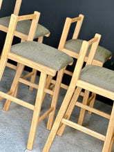 Load image into Gallery viewer, Set Of Four Vintage Bar Stools