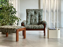 Load image into Gallery viewer, Mid-Century Artecasa Armchair & Footstool