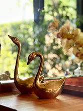 Load image into Gallery viewer, Pair of Brass Geese