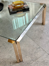 Load image into Gallery viewer, Post Modern Lucite & Brass Coffee Table