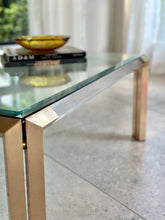 Load image into Gallery viewer, Post Modern Lucite & Brass Coffee Table