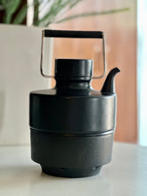 Load image into Gallery viewer, Collectible, Mid-Century Matte Black Rosenthal Teapot & Tea Warmer
