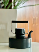 Load image into Gallery viewer, Collectible, Mid-Century Matte Black Rosenthal Teapot & Tea Warmer