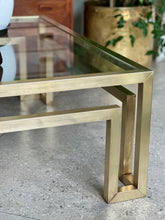 Load image into Gallery viewer, Solid Brass & Glass Tables