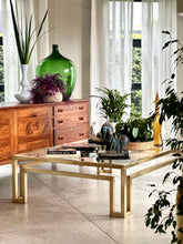 Load image into Gallery viewer, Solid Brass & Glass Tables