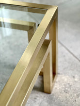 Load image into Gallery viewer, Solid Brass & Glass Tables