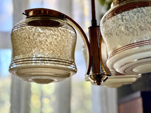 Load image into Gallery viewer, Art Deco Brass Lamp Pendant