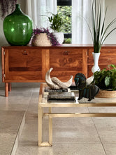 Load image into Gallery viewer, Solid Brass & Glass Tables