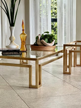 Load image into Gallery viewer, Solid Brass & Glass Tables