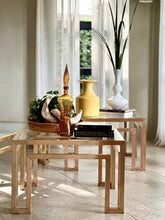 Load image into Gallery viewer, Solid Brass & Glass Tables