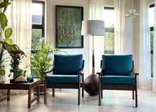 Load image into Gallery viewer, Pair of MCM Imbuia Armchairs