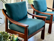 Load image into Gallery viewer, Pair of MCM Imbuia Armchairs