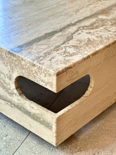 Load image into Gallery viewer, Travertine Modernist Coffee Table