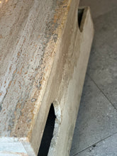 Load image into Gallery viewer, Travertine Modernist Coffee Table