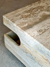 Load image into Gallery viewer, Travertine Modernist Coffee Table