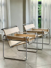 Load image into Gallery viewer, Pair of Wassily Chairs - Cream White