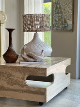 Load image into Gallery viewer, Travertine Modernist Coffee Table