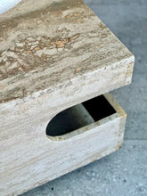 Load image into Gallery viewer, Travertine Modernist Coffee Table