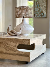 Load image into Gallery viewer, Travertine Modernist Coffee Table