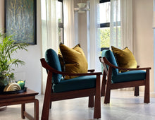 Load image into Gallery viewer, Pair of MCM Imbuia Armchairs