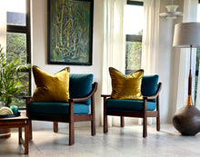 Load image into Gallery viewer, Pair of MCM Imbuia Armchairs