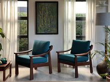 Load image into Gallery viewer, Pair of MCM Imbuia Armchairs