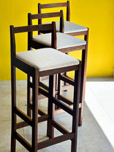Load image into Gallery viewer, Set of three Imbuia Bar Chairs