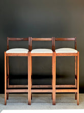 Load image into Gallery viewer, Set of three Imbuia Bar Chairs