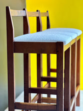Load image into Gallery viewer, Set of three Imbuia Bar Chairs