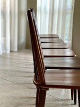 Load image into Gallery viewer, Set of Six, Solid Imbuia Dining Chairs by EE Meyer - "Karin Chairs"