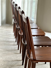 Load image into Gallery viewer, Set of Six, Solid Imbuia Dining Chairs by EE Meyer - "Karin Chairs"