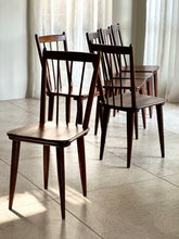 Load image into Gallery viewer, Set of Six, Solid Imbuia Dining Chairs by EE Meyer - "Karin Chairs"