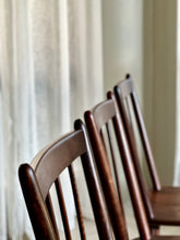 Load image into Gallery viewer, Set of Six, Solid Imbuia Dining Chairs by EE Meyer - "Karin Chairs"