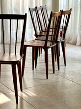 Load image into Gallery viewer, Set of Six, Solid Imbuia Dining Chairs by EE Meyer - "Karin Chairs"