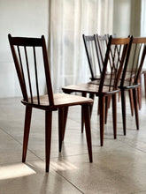 Load image into Gallery viewer, Set of Six, Solid Imbuia Dining Chairs by EE Meyer - "Karin Chairs"