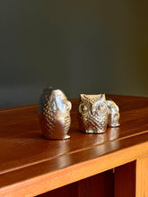 Load image into Gallery viewer, Set of Three Brass Owls