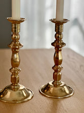 Load image into Gallery viewer, Pair of Vintage Brass Candle Holders