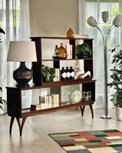 Load image into Gallery viewer, Slimline Bookcase / Room Divider in Solid Imbuia