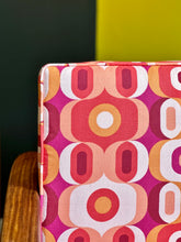 Load image into Gallery viewer, Mid-Century Kiaat Armchair in Retro-Style Fabric