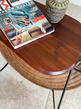 Load image into Gallery viewer, Curved Retro Standing Lamp with Side-Table