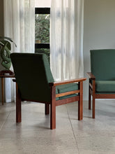 Load image into Gallery viewer, Pair Of Solid Kiaat-Framed Armchairs