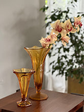 Load image into Gallery viewer, Vase - Amber Glass