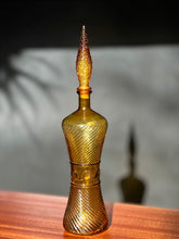 Load image into Gallery viewer, Vintage Amber Genie Bottle