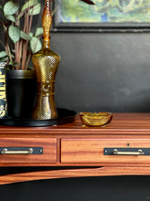 Load image into Gallery viewer, Amber Val Saint Lambert’s Crystal Glass Ashtray