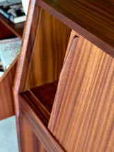 Load image into Gallery viewer, King-Size Headboard with Attached Pedestals & Storage Compartment