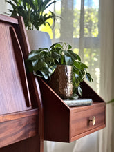 Load image into Gallery viewer, King-Size Headboard with Attached Pedestals & Storage Compartment