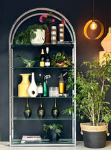Load image into Gallery viewer, Chrome & Glass Shelving Unit