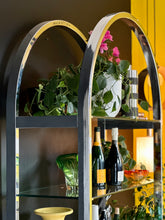 Load image into Gallery viewer, Chrome & Glass Shelving Unit