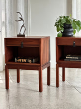 Load image into Gallery viewer, A Pair of Greaves & Thomas Bedside Pedestals