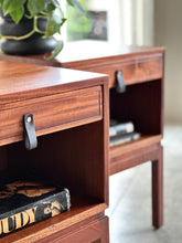 Load image into Gallery viewer, A Pair of Greaves & Thomas Bedside Pedestals